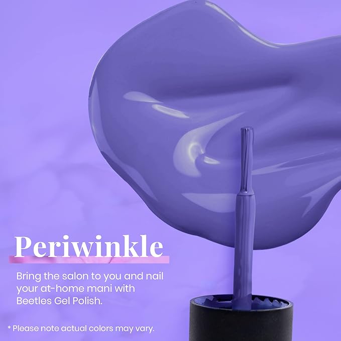 Beetles Winter Gel Polish Purple Gel Nail Polish Periwinkle Color 15ml Soak Off Uv Lamp Nail Art Manicure Salon Design DIY Home Gift for Women Girls