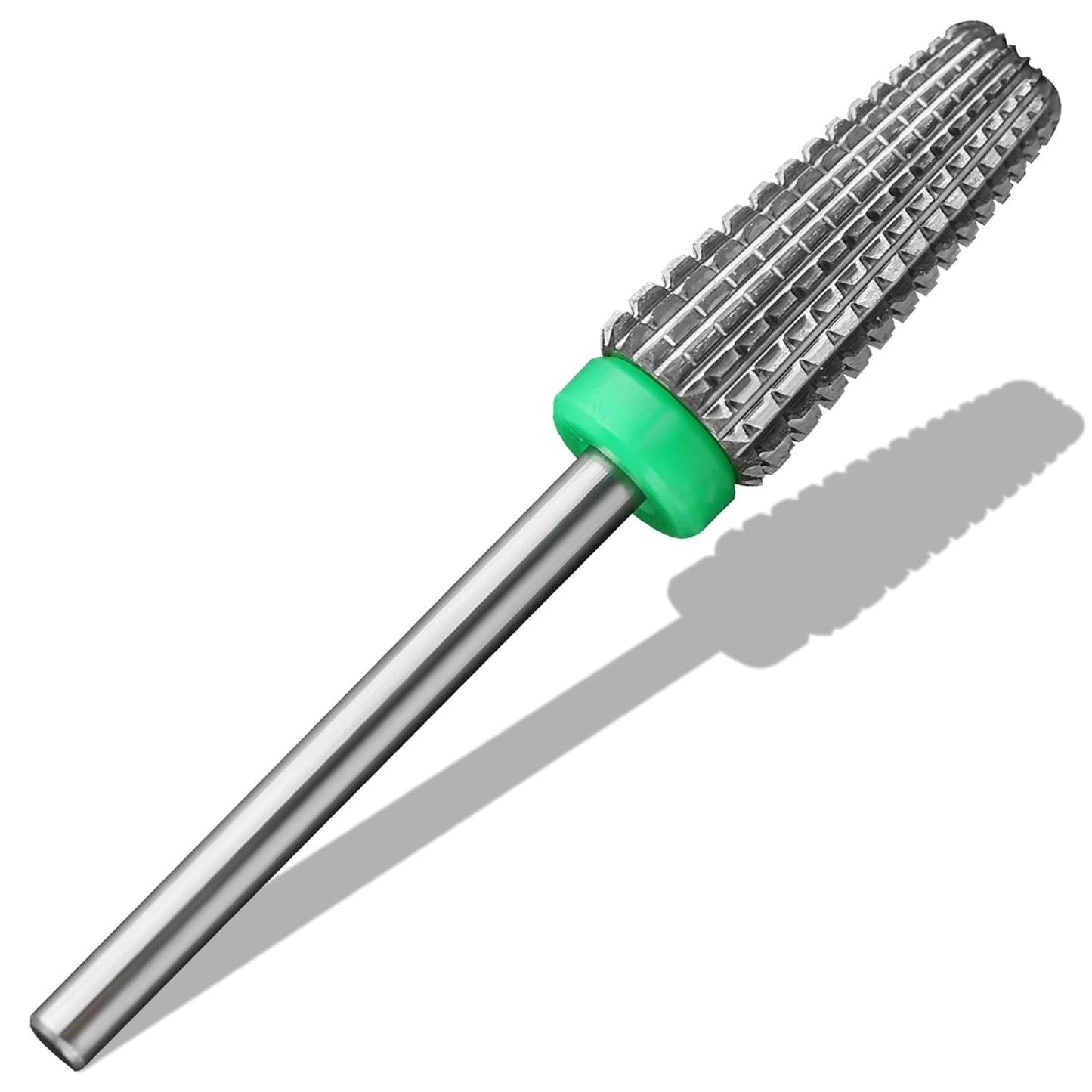5 in 1 Nail Drill Bits, 3/32'' Professional Carbide Tungsten Multi-function Bits, Suitable for Manicure Pedicure Cuticle Gel Polishing, Technicians Bits (Coarse - C, Silver)