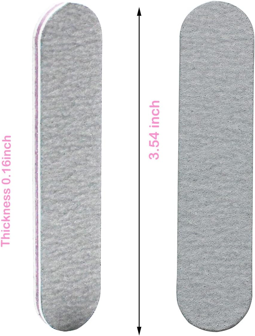 100 Packs 100/180 Grits Mini Nail Files and Buffers Double Sided Emery Boards Manicure Tool for Acrylic Nails, Nail Care