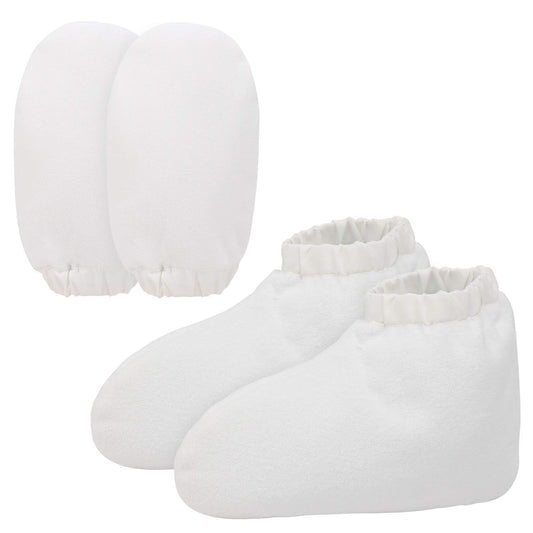 Paraffin Wax Bath Gloves and Booties, Segbeauty Elastic Opening Insulated Thick Mitts & Sock Liners for Hands & Feet Hot Wax Bath Heated SPA thera-py Wax Care treat-ment Paraffin Wax Warmer Machine