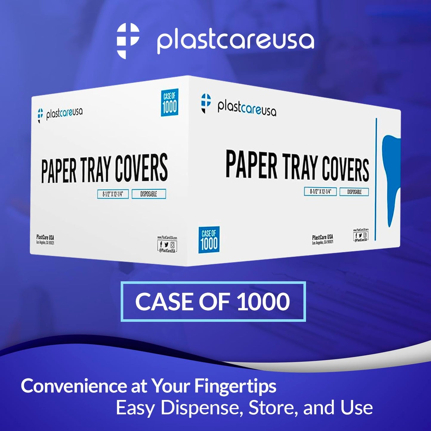 PlastCare USA Pink Disposable Tray Liners, Sanitary Covers for Size B Dental, Surgical, Medical Tray, Tattoo Table Station, Aesthetician Supplies, Single Use Paper Sheets 8.5" x 12.25", 1000 Pack