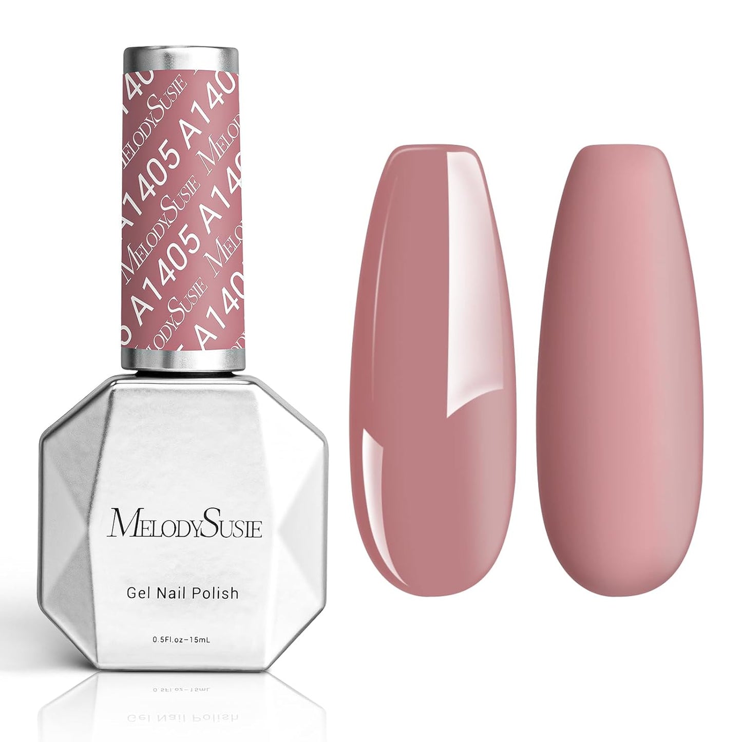 MelodySusie Thick Pink Gel Nail Polish,0.5fl oz Nails Soak Off UV LED Dark Purple Pink Gel Polish Gift for Women Nail Art Manicure Salon DIY Nail Design Decoration at Home-A1405