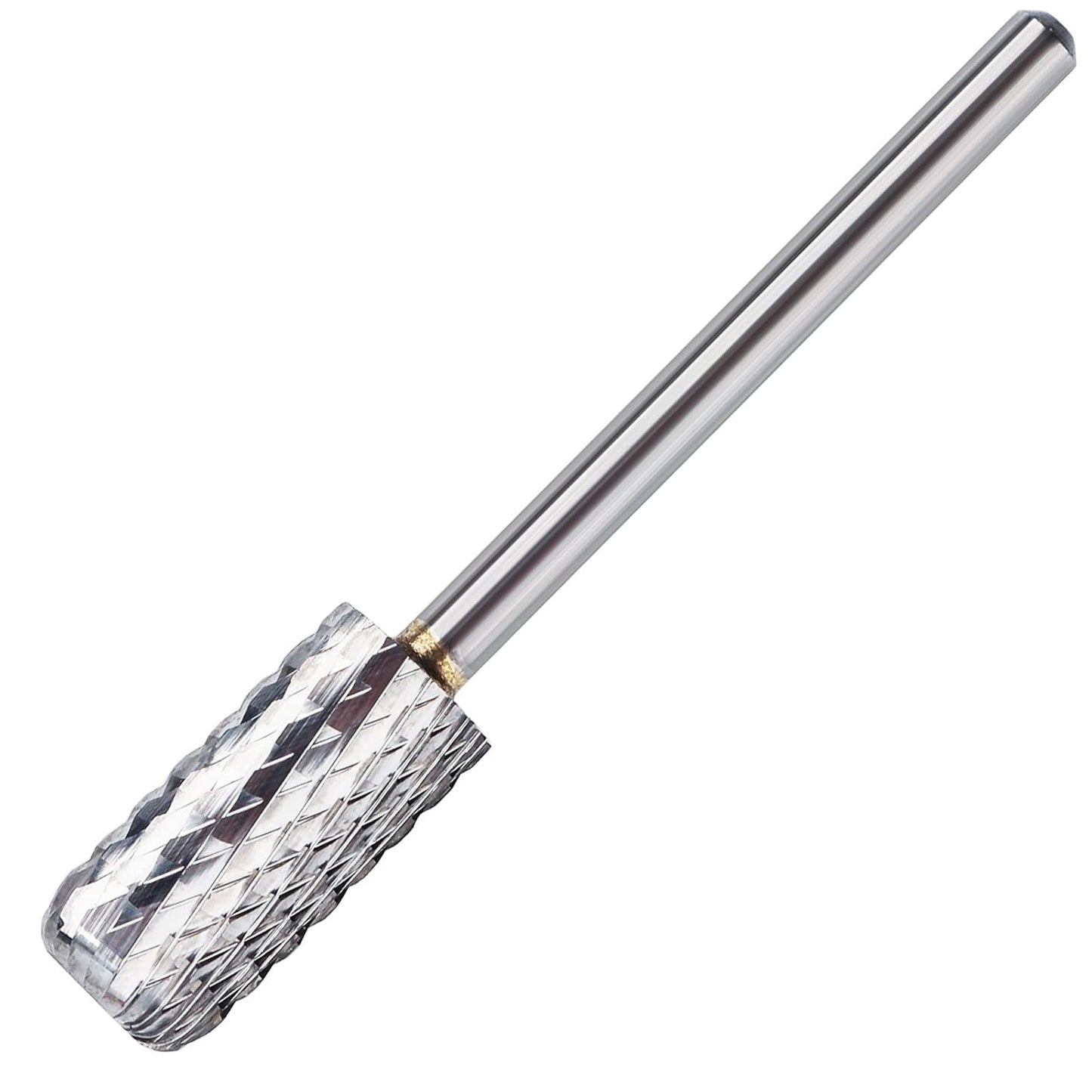 QUNZHAO Nail Drill Bits Dust Droof Bit Tungsten Steel Fast Remove Acrylic or Hard Gel 3/32" Shank - Manicure, Nail Art, Drill Machine Accessories (Extra Coarse-XC, Silver)