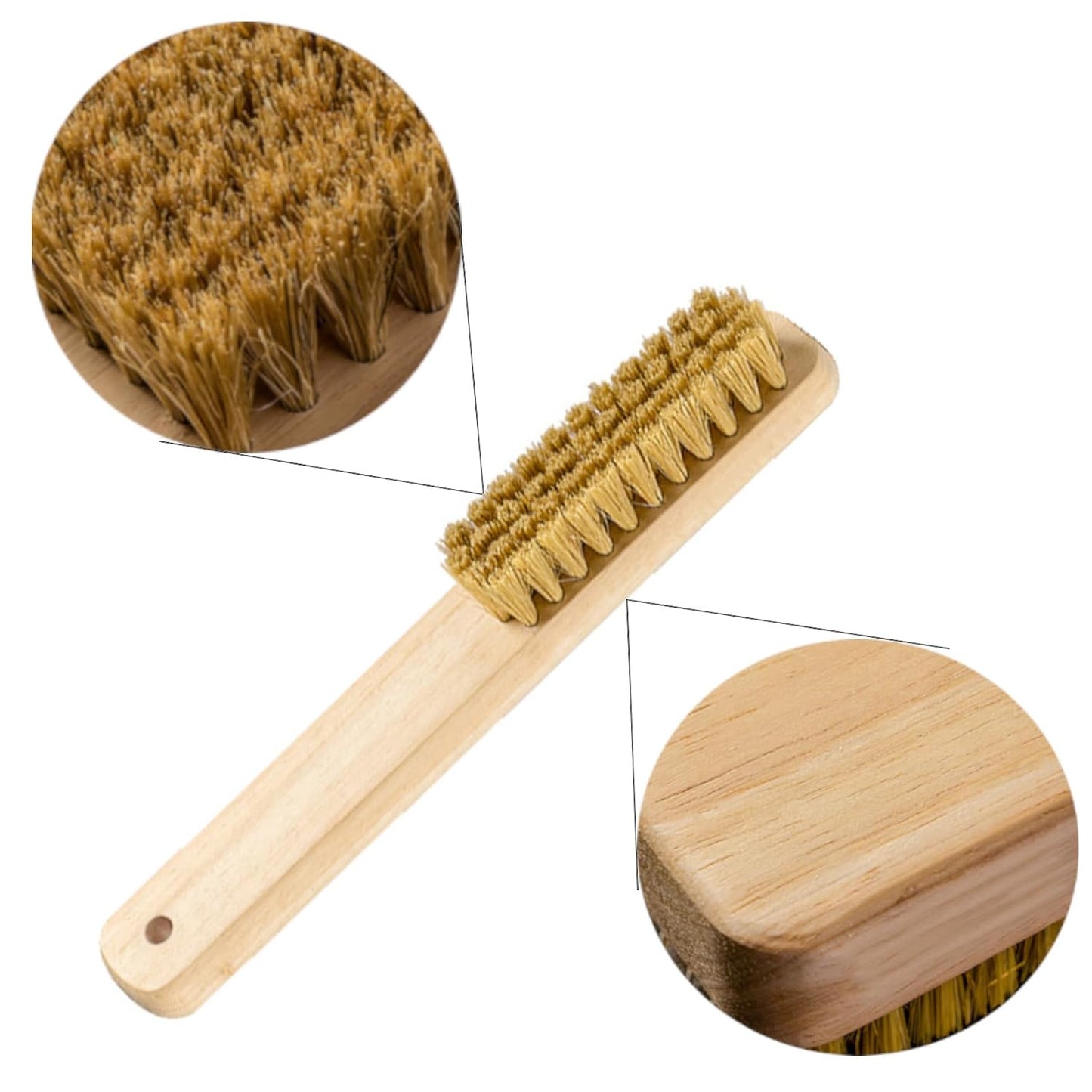 4 Pack Nail Brush for Cleaning Fingernails, Wooden Hand Fingernail Scrub Cleaning Brushes for Toes and Nails Cleaner, Pedicure Scrubbing Tool Kit for Men and Women