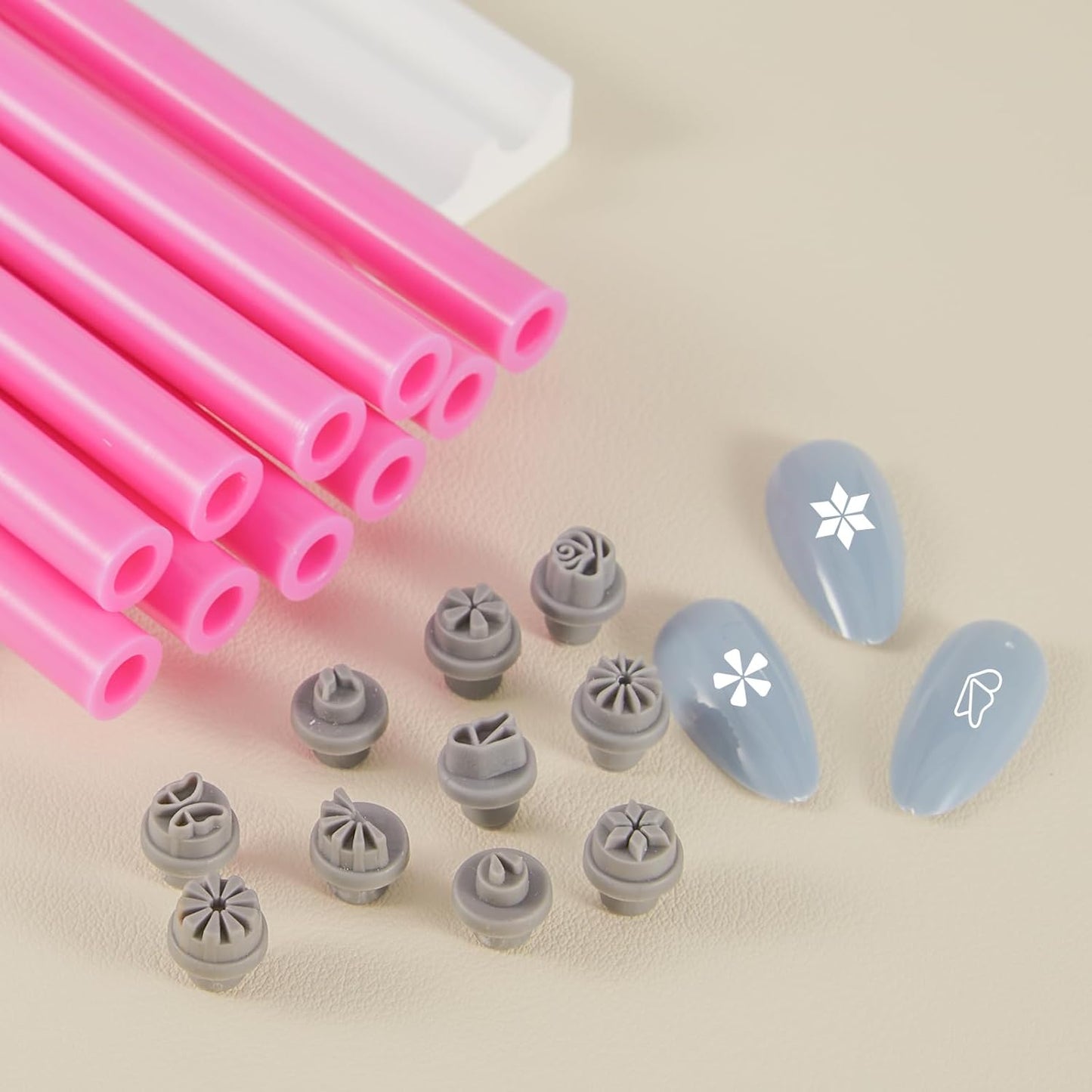 WOKOTO 10pcs Nail Art Stamp Pen Set, Flower Butterfly Nail Stamper Tools For Women Various Pattern Nail Stamping Pens, Nail Design Stamp Ideal Nail Accessories For Home DIY Stamper Nails Kit
