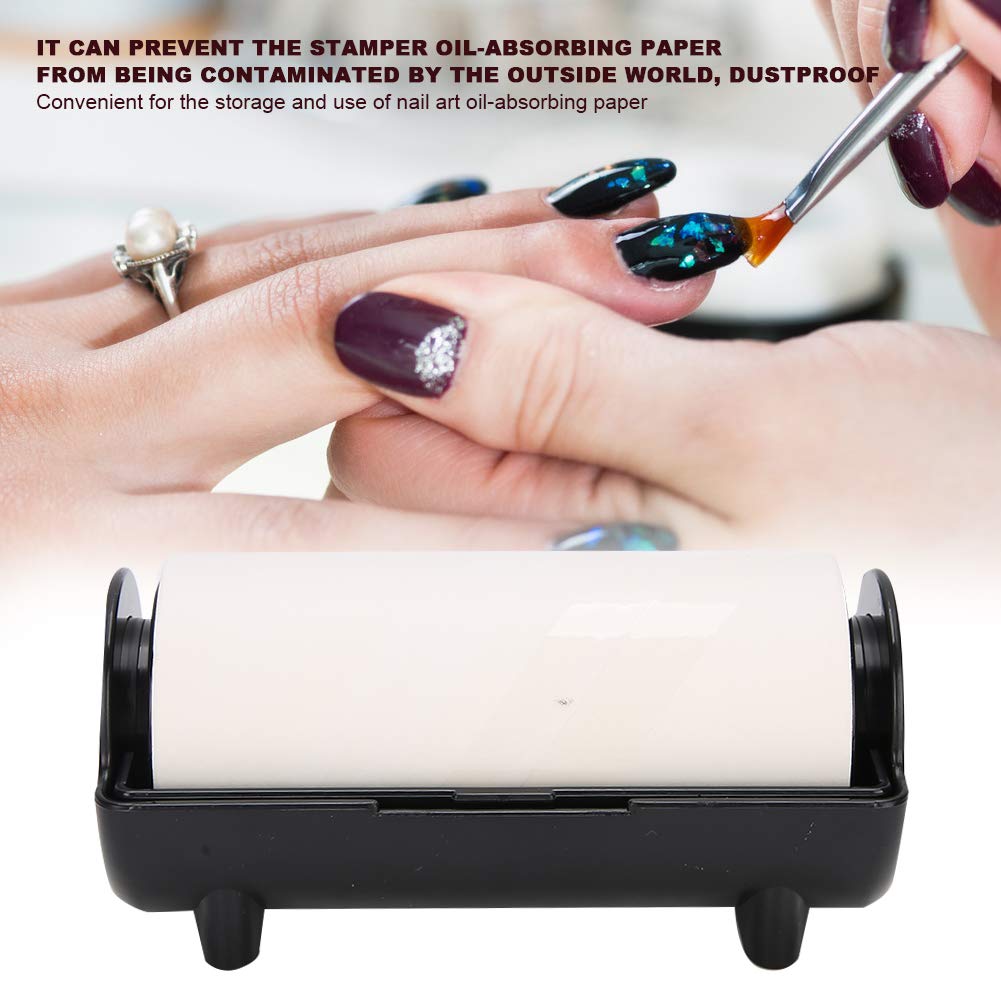 Nail Stamper Oil Absorbing Sheet Paper Nail Art Stamper Pattern Removal Tool Nail Stamping Kits DIY Manicure Tool Black
