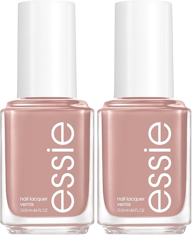 Essie Salon-Quality Nail Polish, 8-Free Vegan, Light Tan, Wild Nude, 0.46 fl oz (Pack of 2)