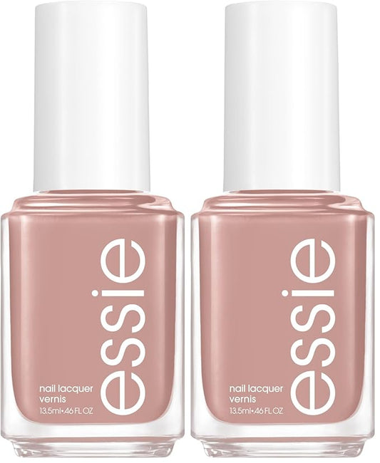 Essie Salon-Quality Nail Polish, 8-Free Vegan, Light Tan, Wild Nude, 0.46 fl oz (Pack of 2)