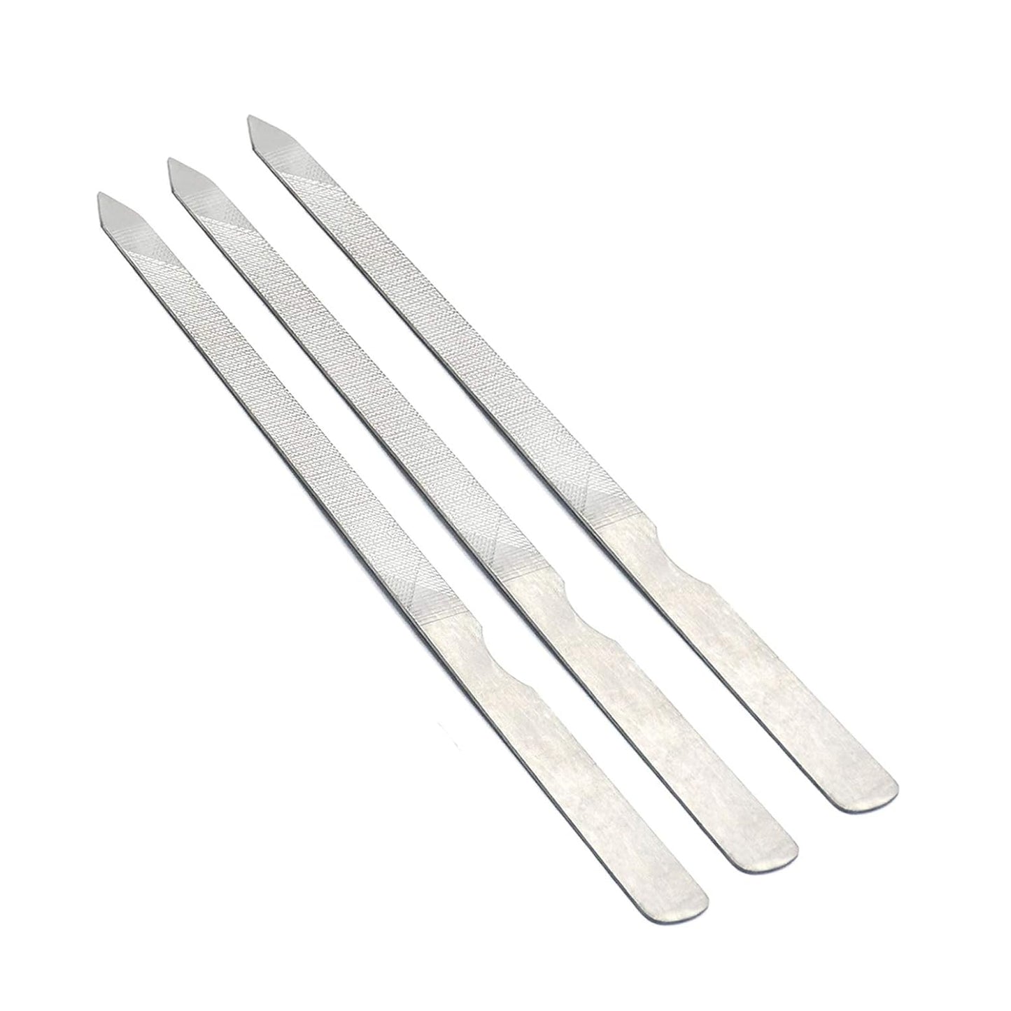 4.5 Inch Triple Cut Stainless Steel Nail File (3 Pack)