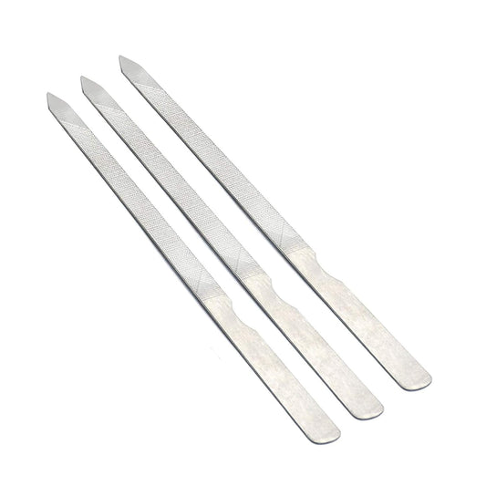4.5 Inch Triple Cut Stainless Steel Nail File (3 Pack)