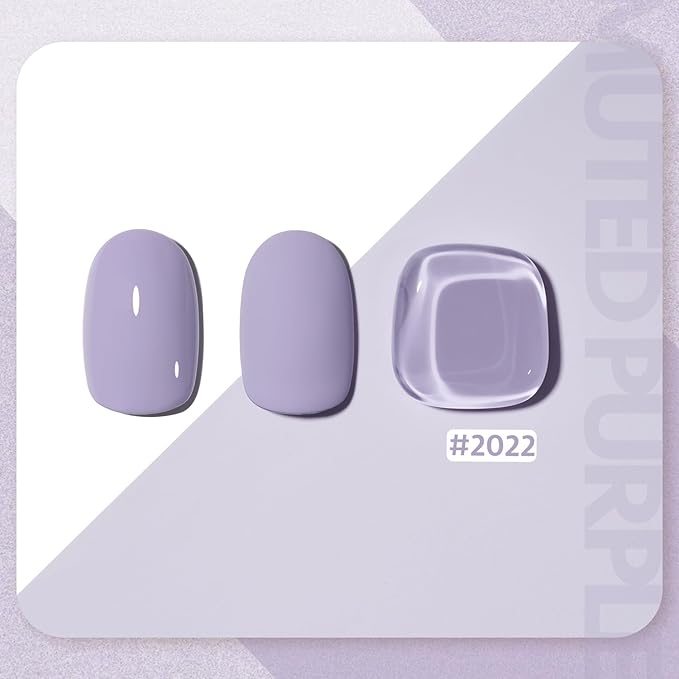 GAOY Purple Gel Nail Polish, 16ml Soak Off Gel Polish, UV Light Cure for Nail Art DIY Manicure at Home, 2022 Muted Purple