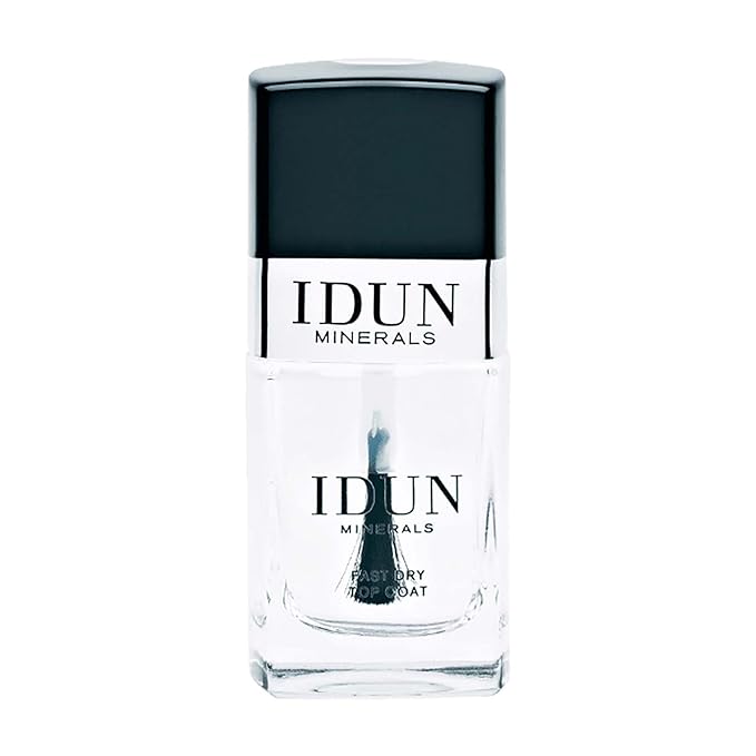 IDUN Minerals Nail Polish-Long-Wear,High-Shine Vegan Formula-Infused With Vitamins And Sweet Almond Oil-Prevents Cracking And Protects Nails-Even Lacquered Result-Brilliant-0.37 Oz,I0108538
