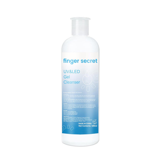 Gel Nail Cleanser,finger secret Gel Cleanser 480ML,UV LED Gel Cleanser,Nail Surface Cleanser,Nail Cleaning Solution for UV Gel Nail Polish Lacquer Nails Care