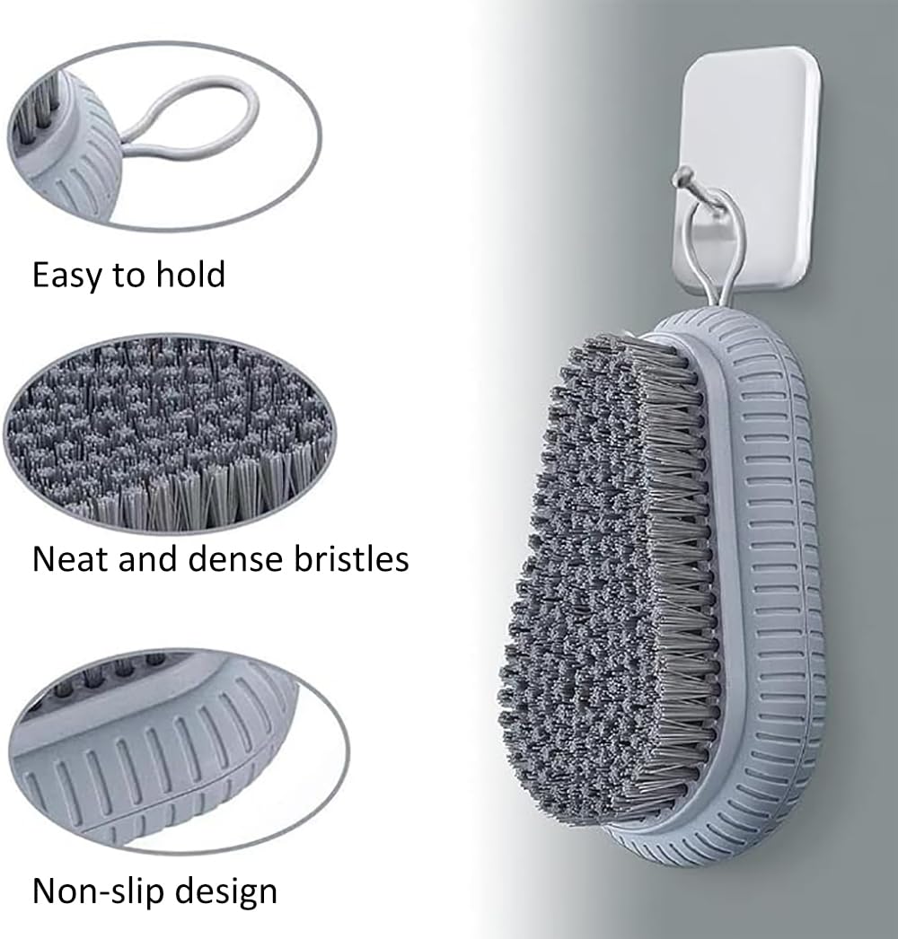 Nail Brush for Cleaning Fingernails, Heavy Duty Nail Scrubber Brush Hand Cleaning Brush, Mechanic Hand Nail Cleaning Brush for Men&Women, Laundry Cloth Shoe Cleaning Brushes