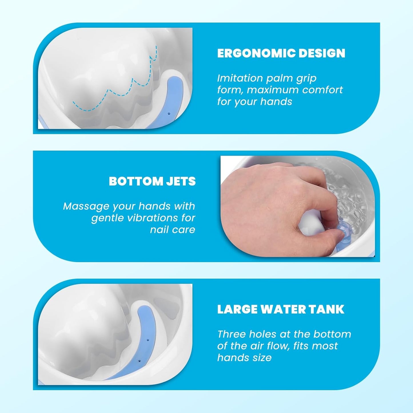 Electric Nail Soaking Bowl, Fast Nail Polish Remover Machine, Electric Nail Soak off Bowl Hand SPA Manicure Bowl for Nail Care Salon Home DIY Nail Art (US)