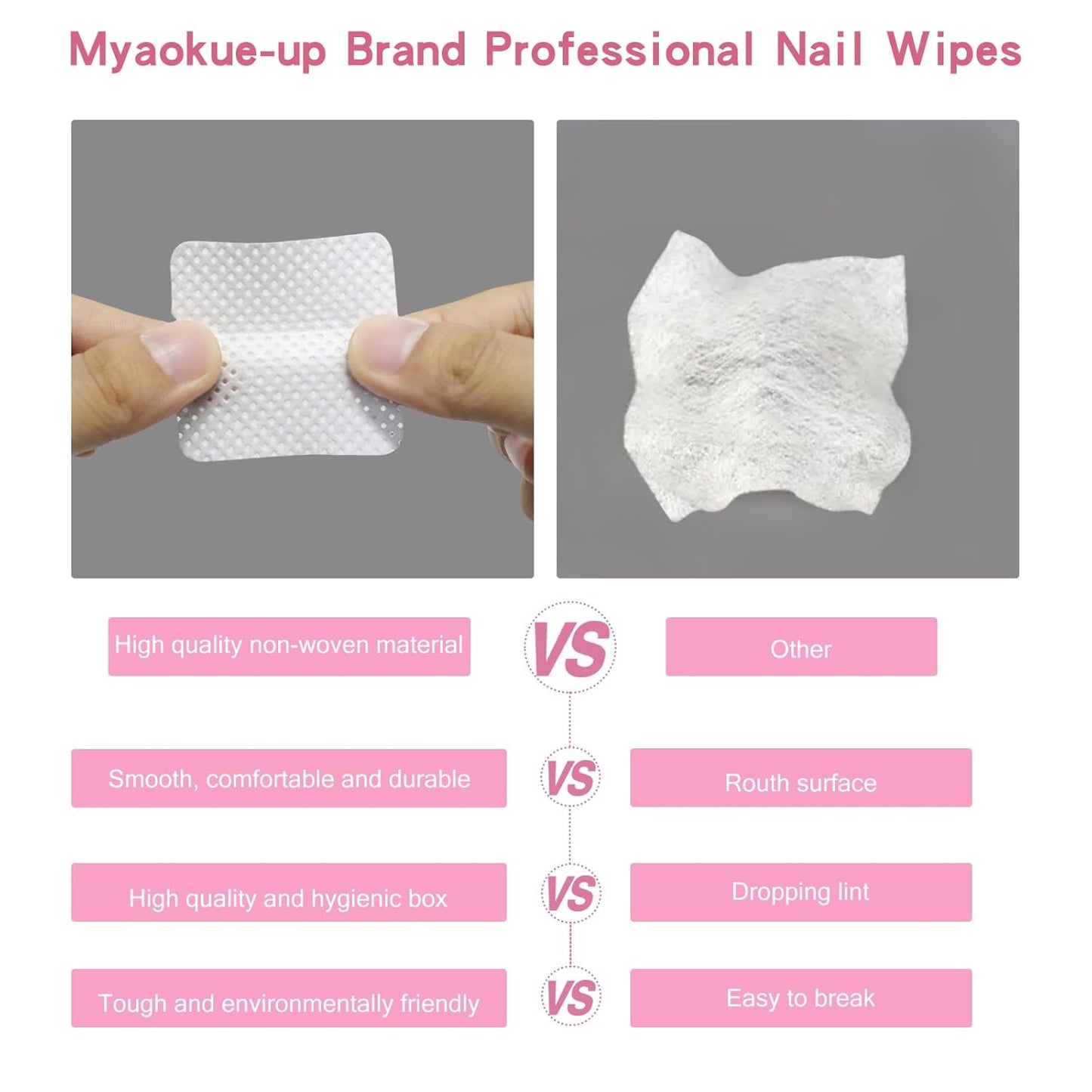 800 Pcs Lint Free Nail Wipes Eyelash Extension Glue Wipes Cleaning Pads - Perfect for Tweezers and Glue Bottle Nozzle - Ideal for Lash Extension Supplies(White)