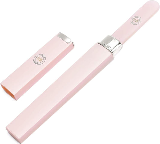 Best Crystal Glass Nail File & Travel Case - Heavy Duty Professional Nail Shaper - Pink 2mm