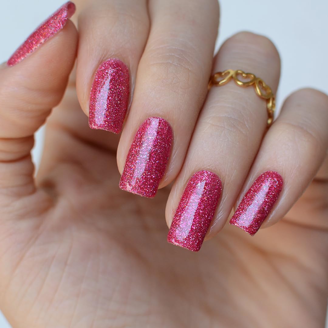 PINK MASK Gel Color Nail Polish Arlequin - Col. Masquerade 15ml / o.5 oz - UV/LED Gel Polish, Non Wipe, Long Lasting, Soak Off Formula