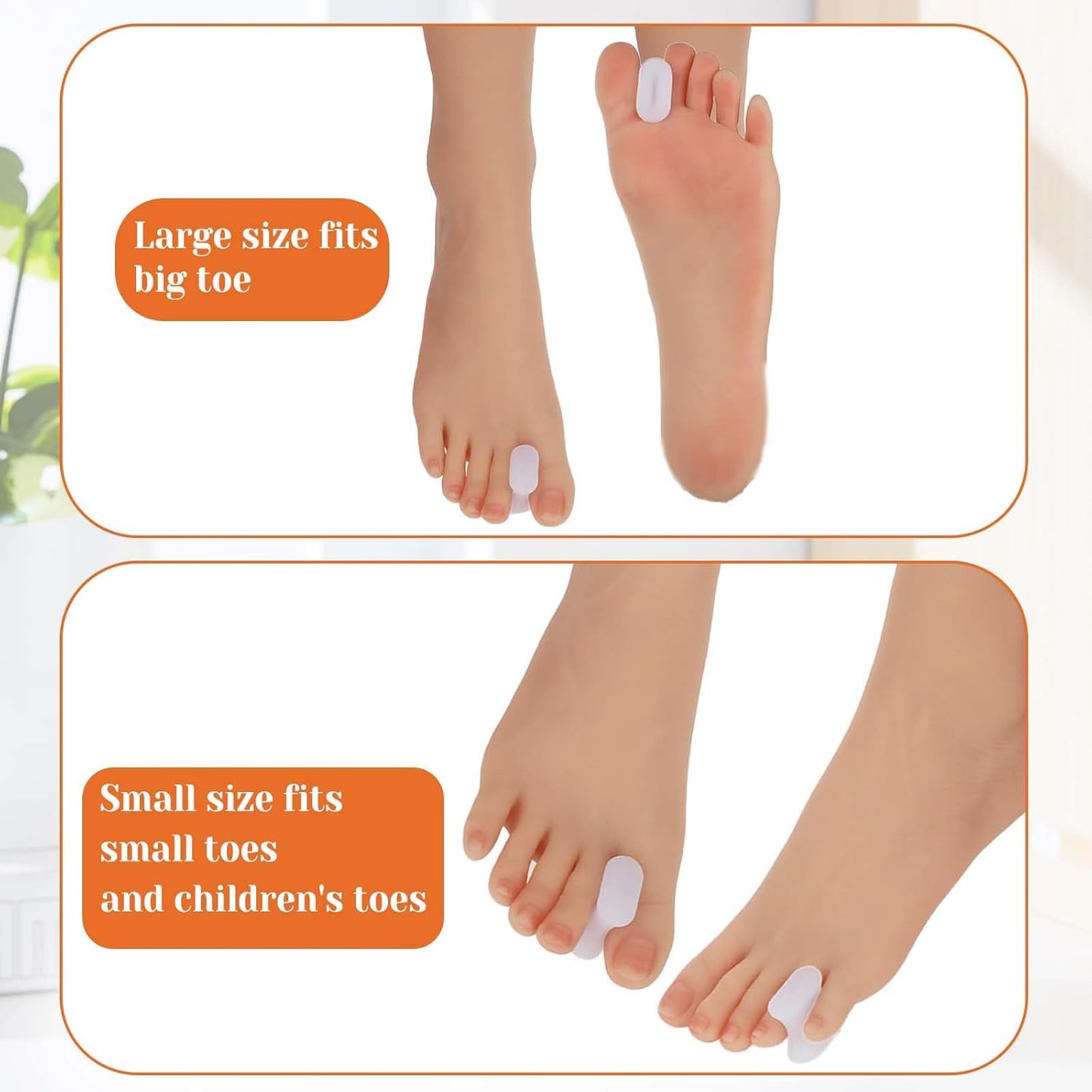 12Pcs Bunion Corrector Gel Toe Separators Soft Toe Spacers Overlapping Toes Pads Gel Orthotics for Men Women Sports Activities Calluses Crooked Toes Hammertoe Straighten Pain Relief