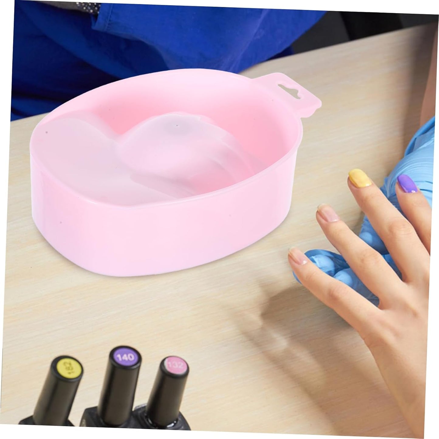 Manicure Soaking Bowls Nail Art Hand Soak Treatment Bowls Soaking Soak Bowl Pink Nail Art Polish Removal Wash Soaker Tray Manicure Spa Tools