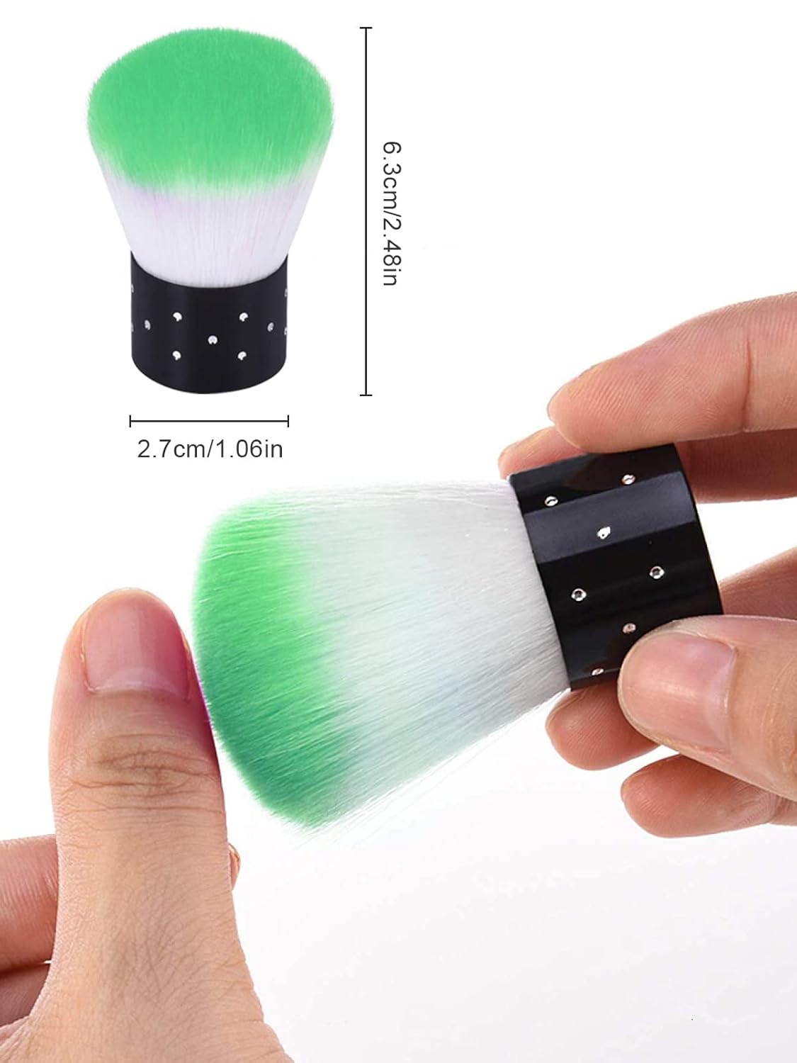 TOROKOM 19Pcs Nail Art Brushes Kolinsky Acrylic Brushes for Nails incl Gel Polish Nail Art Tools, Nail Design Brushes,Double Ended Dotting Tools for Acrylic Application Manicure,with Nail Dust Brush