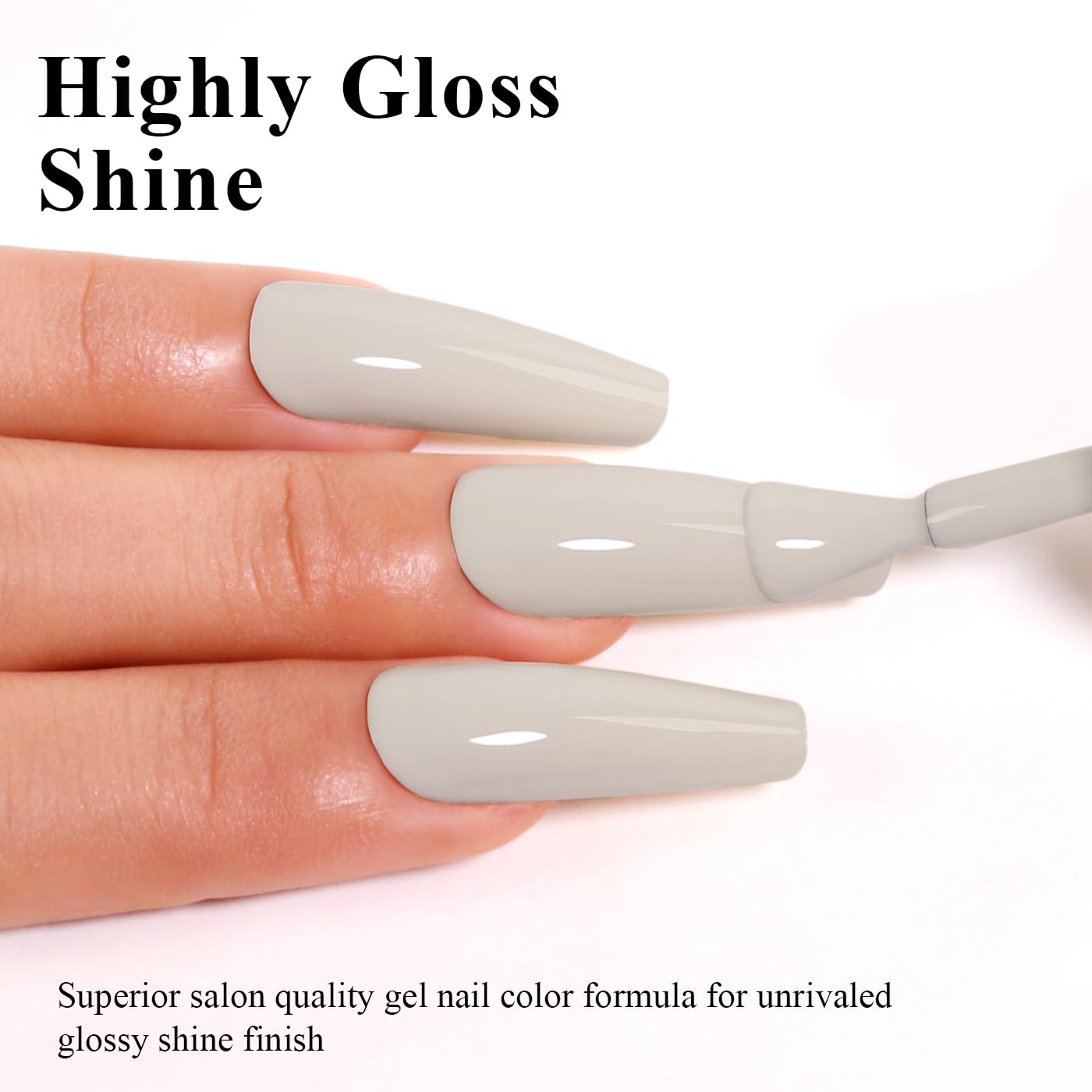Imtiti Nude Gel Nail Polish, 0.5 Fl Oz Soy Milky White Gel Polish Soak Off LED UV Spring Summer DIY Nail Art Starter Manicure Salon