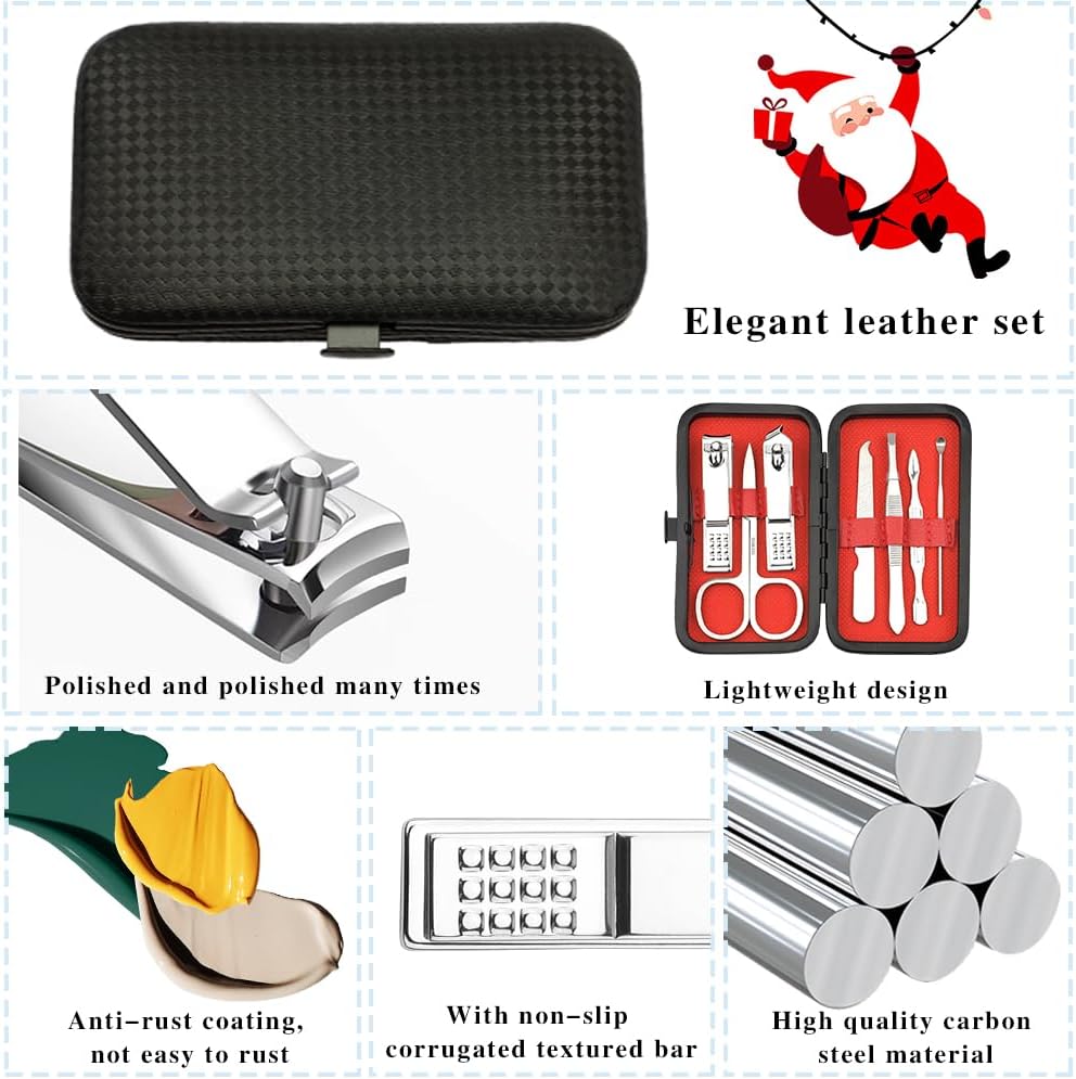 Stocking Stuffers for Women,Nail Clippers Set,Nail Kit 7 in 1 Manicure Set Pedicure Tools for Feet,Fingernail Toenail Clippers Women Grooming Kit Christmas Gifts with Gift Box