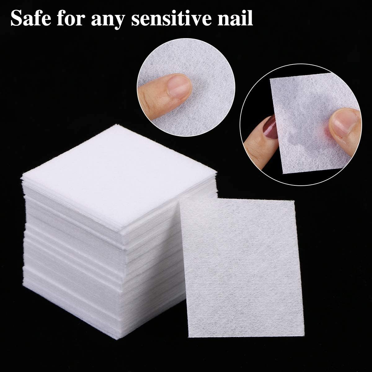 975 Pieces Nail Wipes for Gel Nails Lint Free, Cotton Pad Nail Wipe