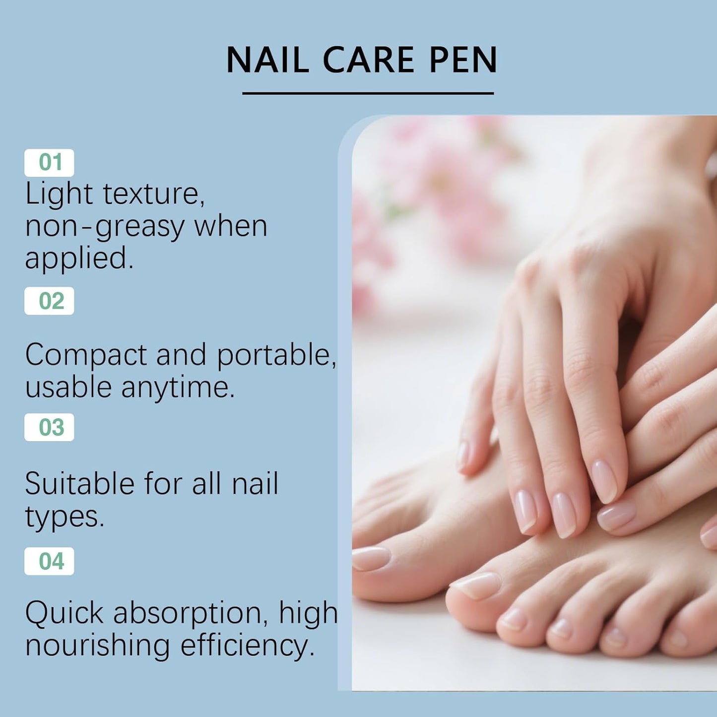 4 Pack Nail Care Pen, Repair & Strengthener Maintenance Serum for Healthy Nails