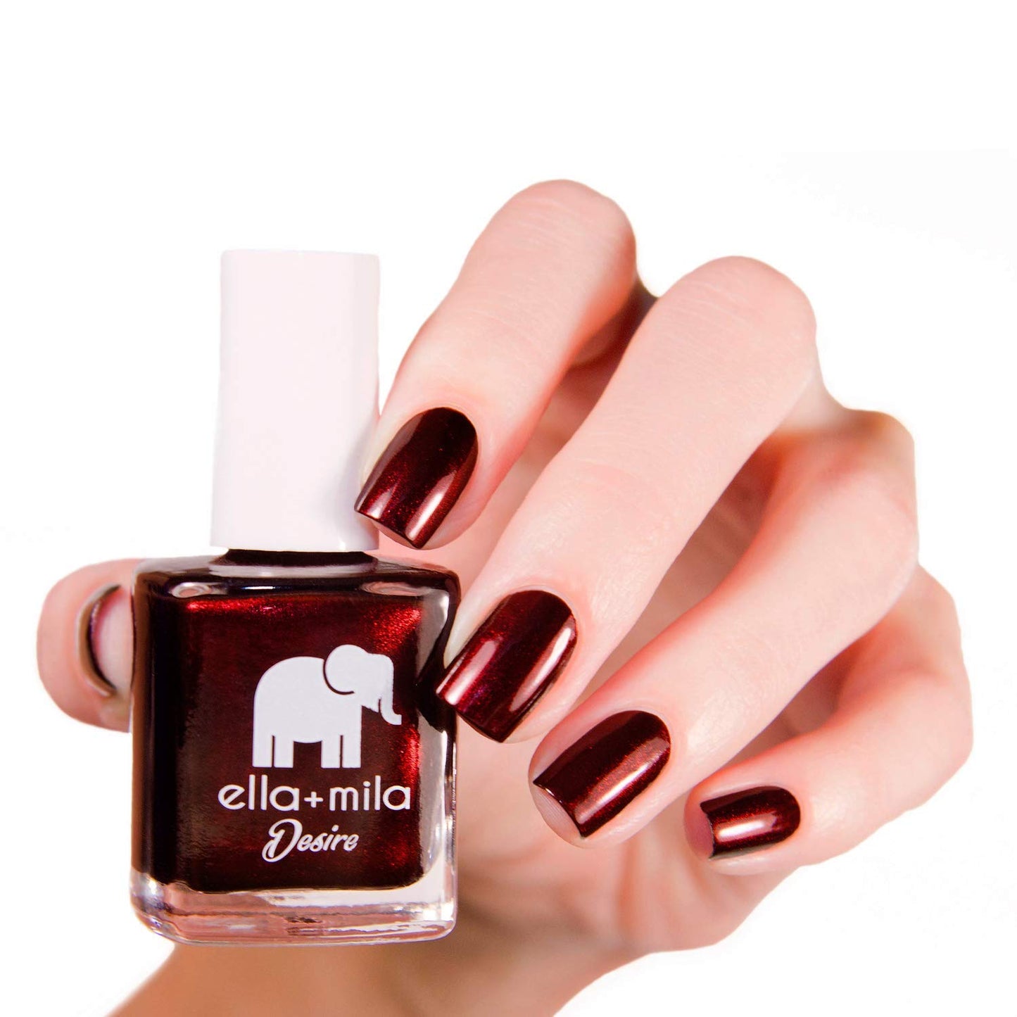 ella+mila Professional, Quick Dry, Long-Lasting & Chip-Resistant Red Nail Polishes (Lip Stain - 0.45 fl oz)