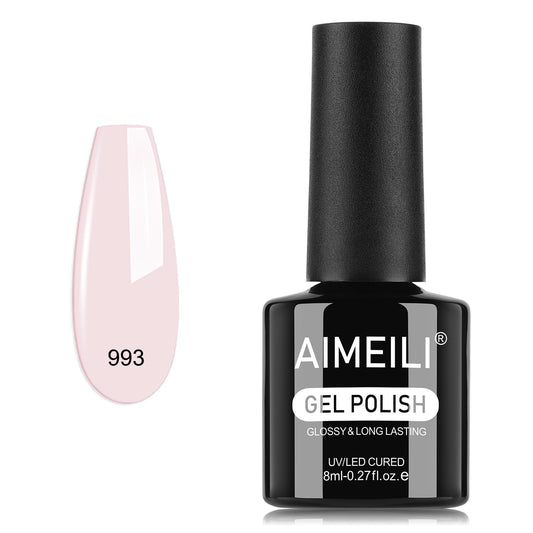 AIMEILI Gel Nail Polish, Hema Free, Cruelty Free, Vegan, Soak Off U V LED Nail Art for Women Girls Manicure Salon DIY Home - 993 8ml