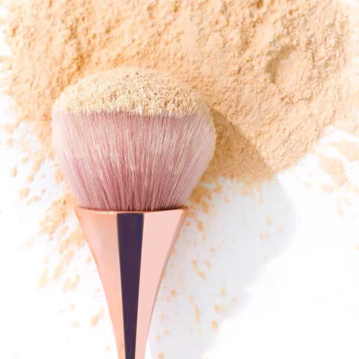 3Pcs Nail Dust Brush Acrylic Brush Cleaner Nail Brushes for Cleaning Dust Dip Powder Brush Large Makeup Brush Blush Brush Nail Clean Up Brush Manicure Brush