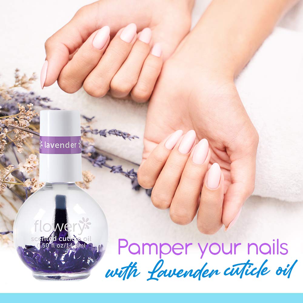 Flowery Lavender Scented Cuticle Oil, 0.5 oz, 2 Pack