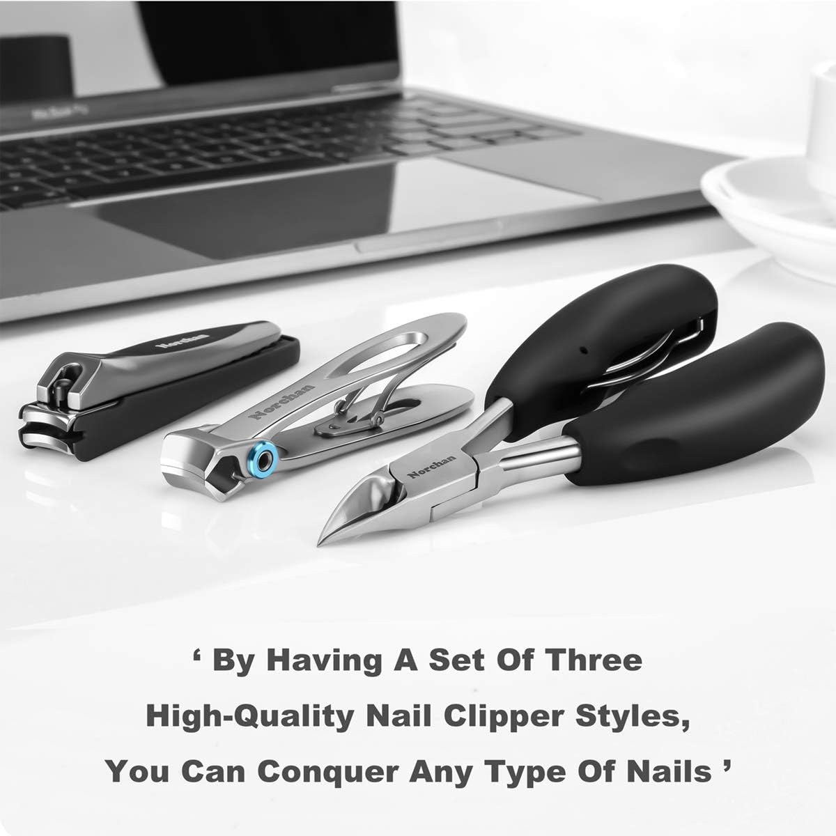 Large Nail Clippers Set, 5 Pcs Sharp Toenail and Fingernail Clippers for Men and Women (Premium, Big Size, Heavy-Duty Design)
