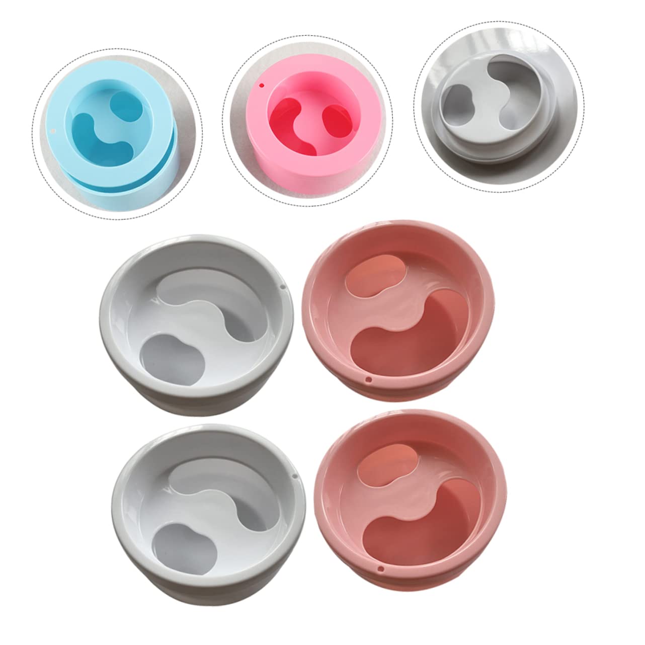 Mikinona Abs Plastic Nail Soaking Bowl Nail Art Supplies Manicure Bowl Random Color