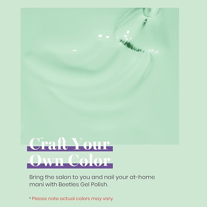 Beetles Mint Green Gel Nail Polish 15ml Green Gel Polish Color Gel Polish Soak off Uv Led Nail Lamp Nail Art Manicure Salon Salon DIY Gel Nail Design
