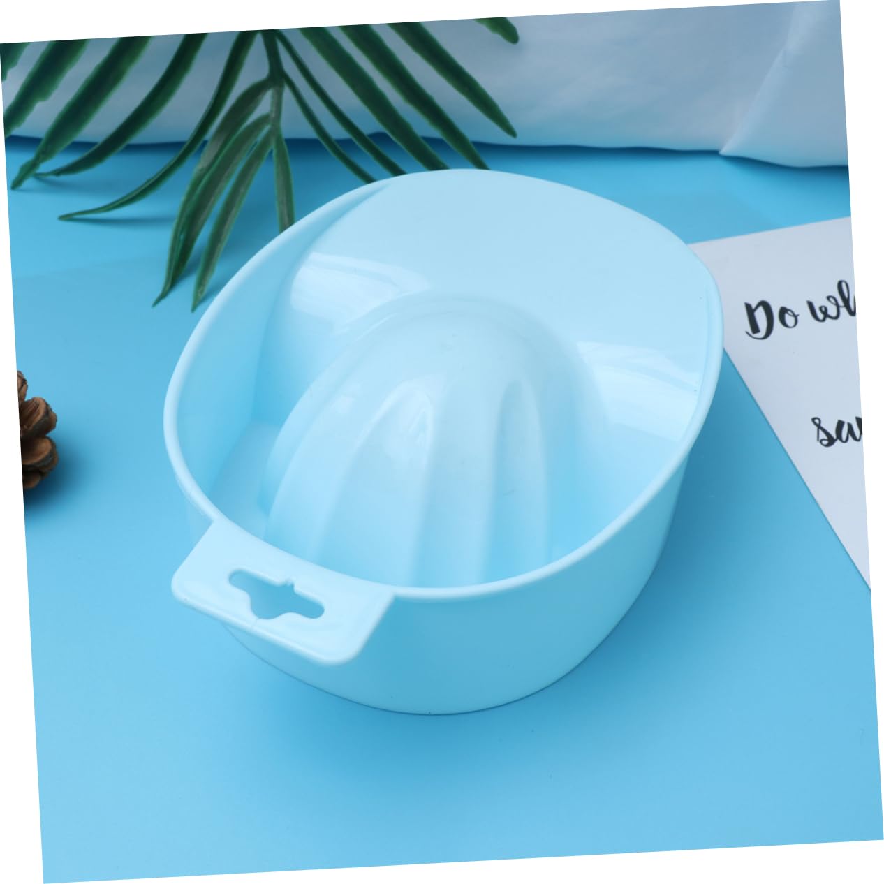 Soak off Nail Remover Pedicure Tub Nail Art Bowl Blue Rectangular Manicure Tool