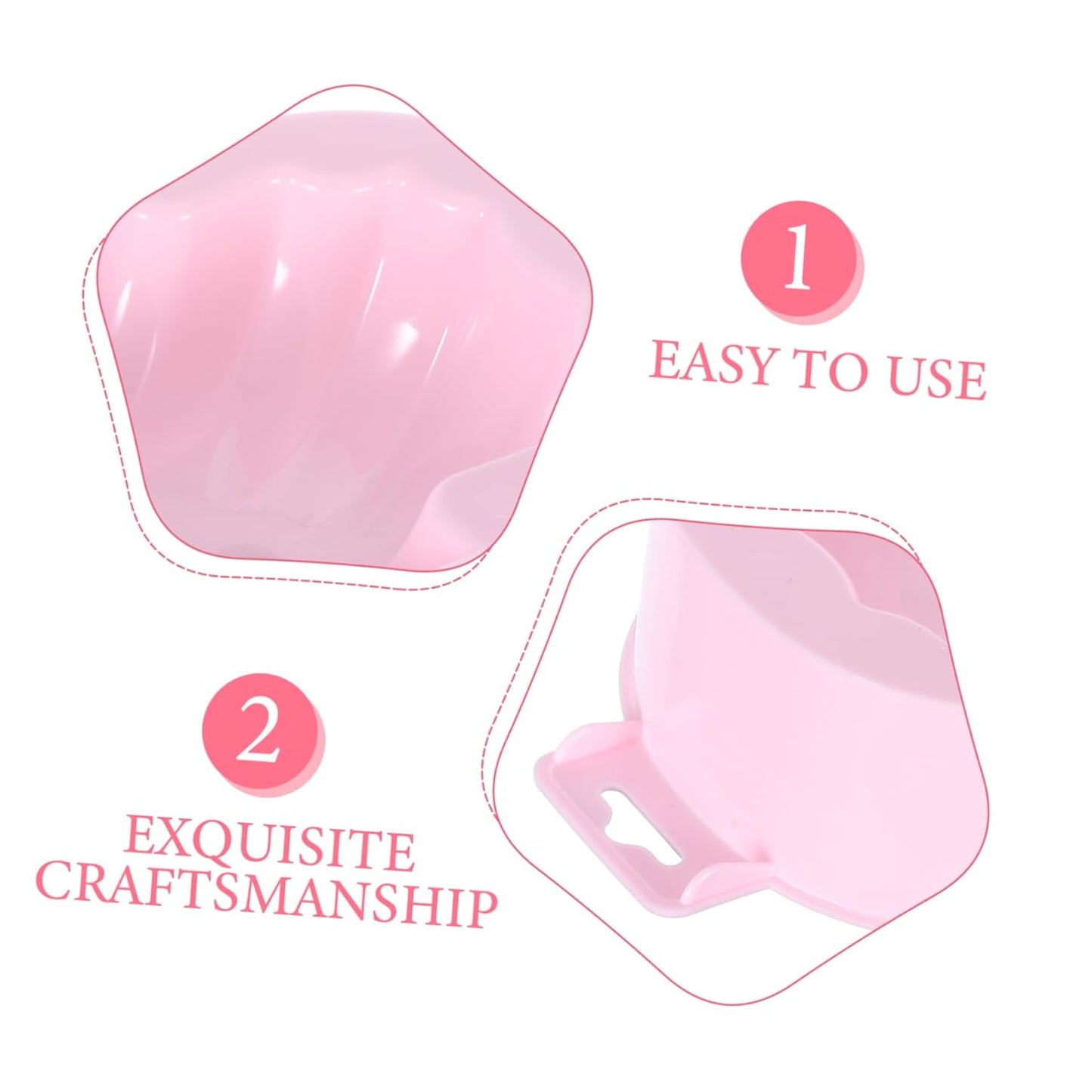 1pc Rectangular Soaking Bowl for Nail Care Pink Single-layer Manicure Tool for Easy Cuticle Treatment and False Nail Removal Home and Salon Use