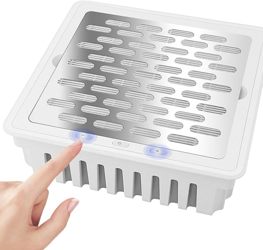 Dust Collector for Nails,Built-in Desktop Nail Vacuum Cleaner,Powerful Suction Dust Fan,Adjustable Speed,Professional Dust Collector for Nails Tech Acrylic Gel Polishing Manicure Pedicure