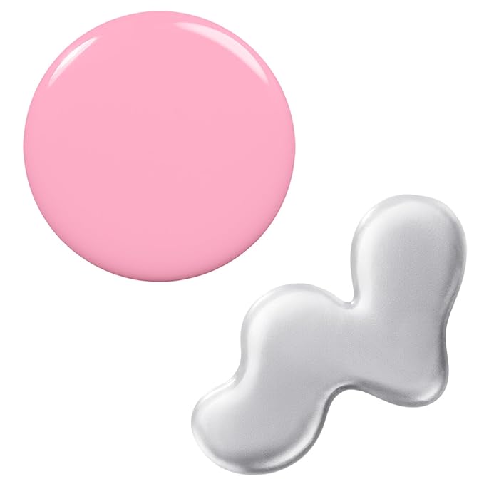 Essie Nail Polish Strawberry Glaze Kit, Pink, Muchi Muchi, Silver, Nail Art Studio Cosmic Chrome, Vegan, 0.46 Fl Oz each