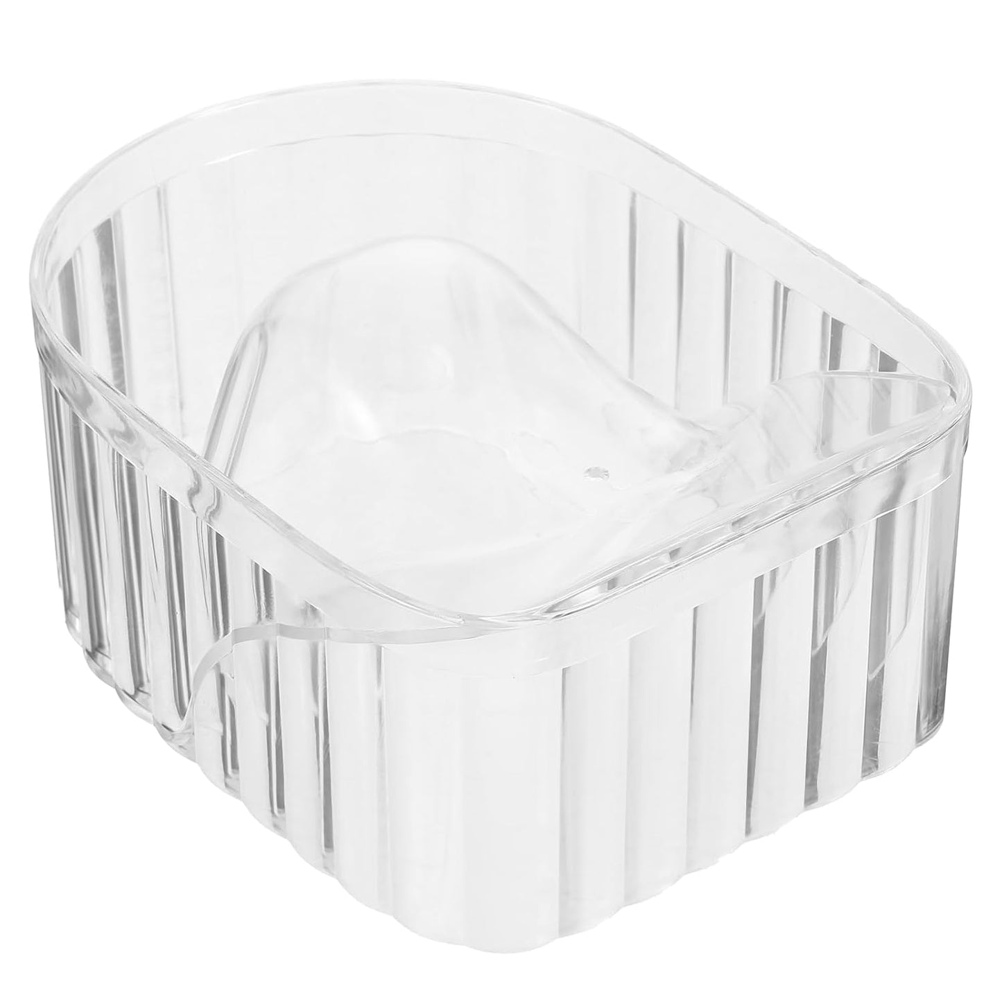 Nail Soaking Bowl: Acrylic Manicure Tray for Softening Cuticles & Removing, Stylish Design for Home Salon Use for Home Nail Salon Supplies Polishing Remover Treatment