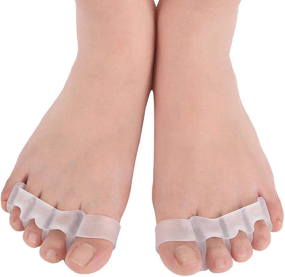 Gel Toe Separator, Toe Straightener for Nail Varnish Reusable Correctors for Overlapping Toes, Bunions, Hammer Toe, Pain Relief Toe Spacers, Pedicure Manicure Nail Art for Men and Women Toe Spreader