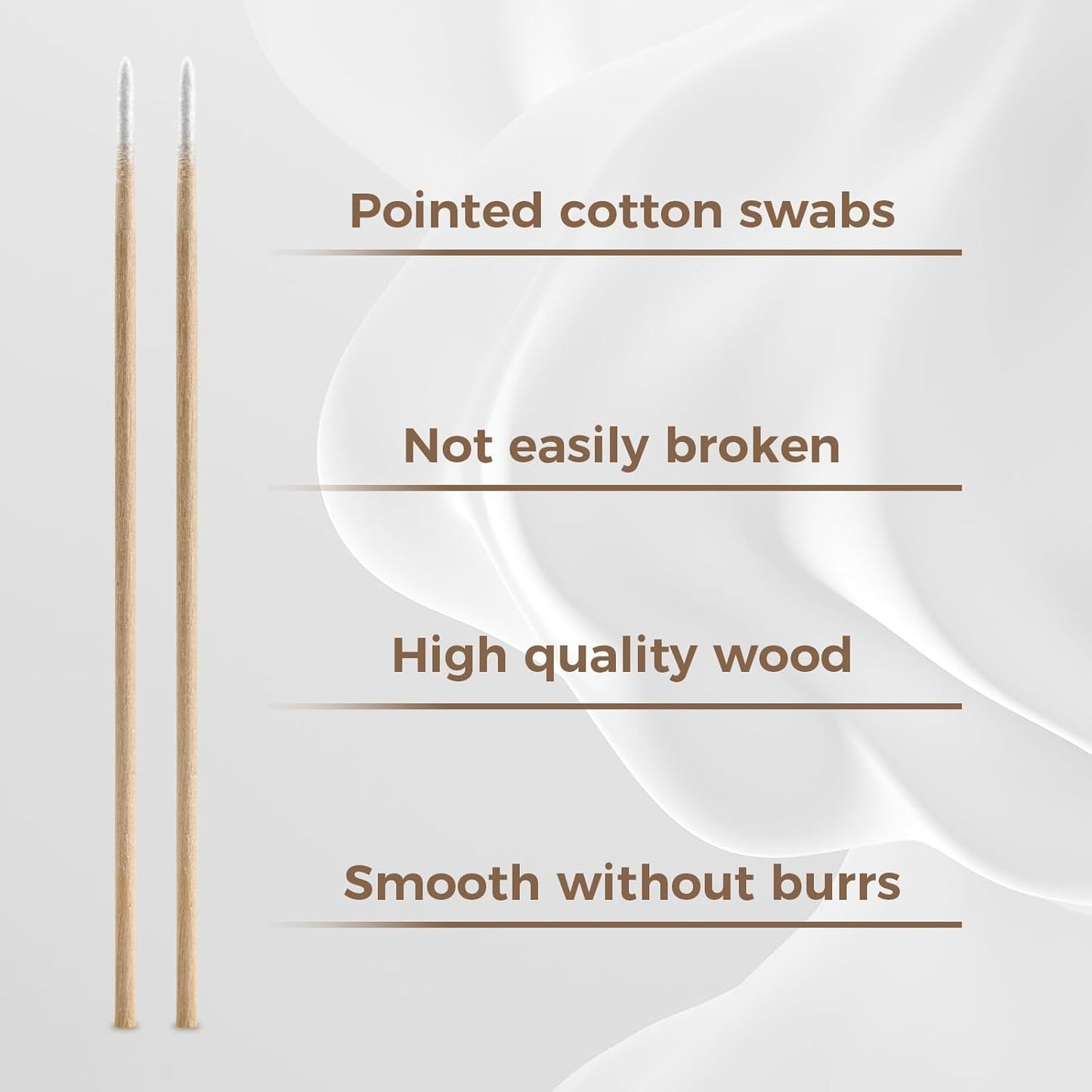 2200Pcs Pointed Cotton Swabs in Storage Box - Precision Microblading Cotton Swabs with Wooden Sticks for Makeup, Cleaning Nail Polish, Eyebrow, Tattoo Permanent Supplies, Craft