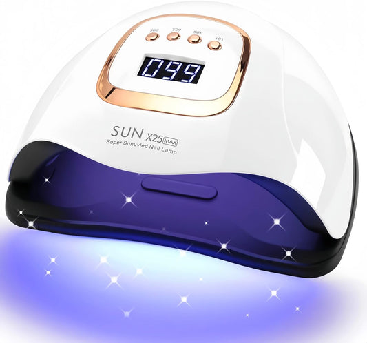 UV LED Nail Lamp with 81 Beads, 380W Nail Curing Lamps for Gel Polish with Automatic Sensor/4 Timer Setting,Led Nail Dryer, Professional Nail Art Drying Tools for Fingernail and Toenail