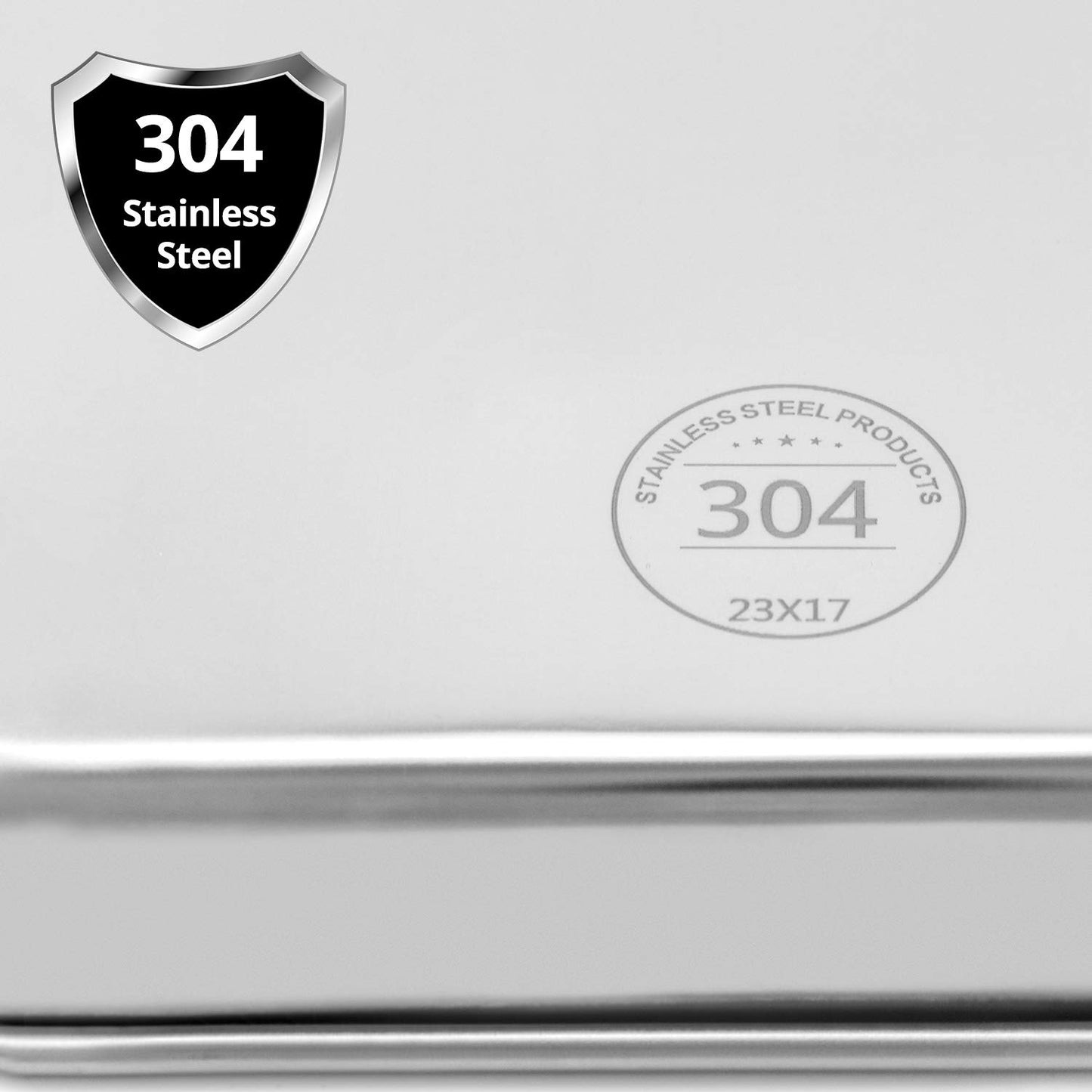 QWORK Stainless Steel Surgical Tray, for Medical Instruments, Tattoo, Surgical Supplies, 10 5/8" x 6 11/16" x 1", Flat Bottom Tray