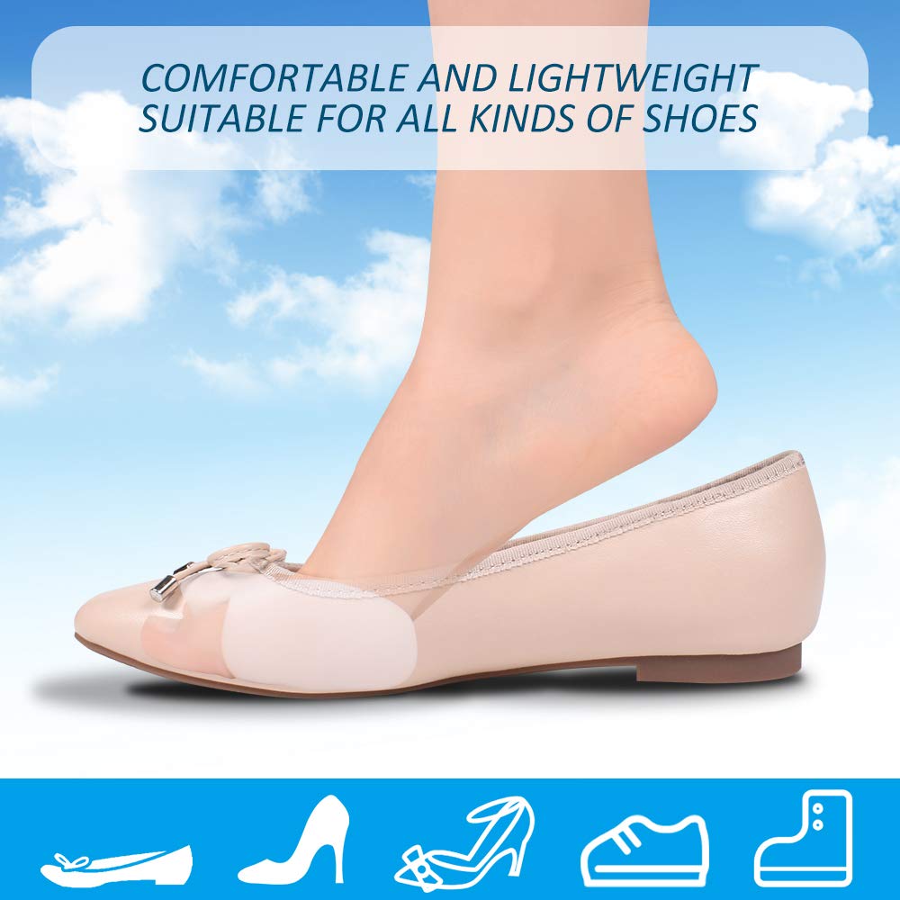 Toe Separator Gel Bunion Corrector Hammer Toe Straightener Professional Forefoot Cushions Toe Straightener Bunion Pads Relieve Hammer Toe Bunion Overlapping Toe Callus Blister for Men Women(5 Pair)