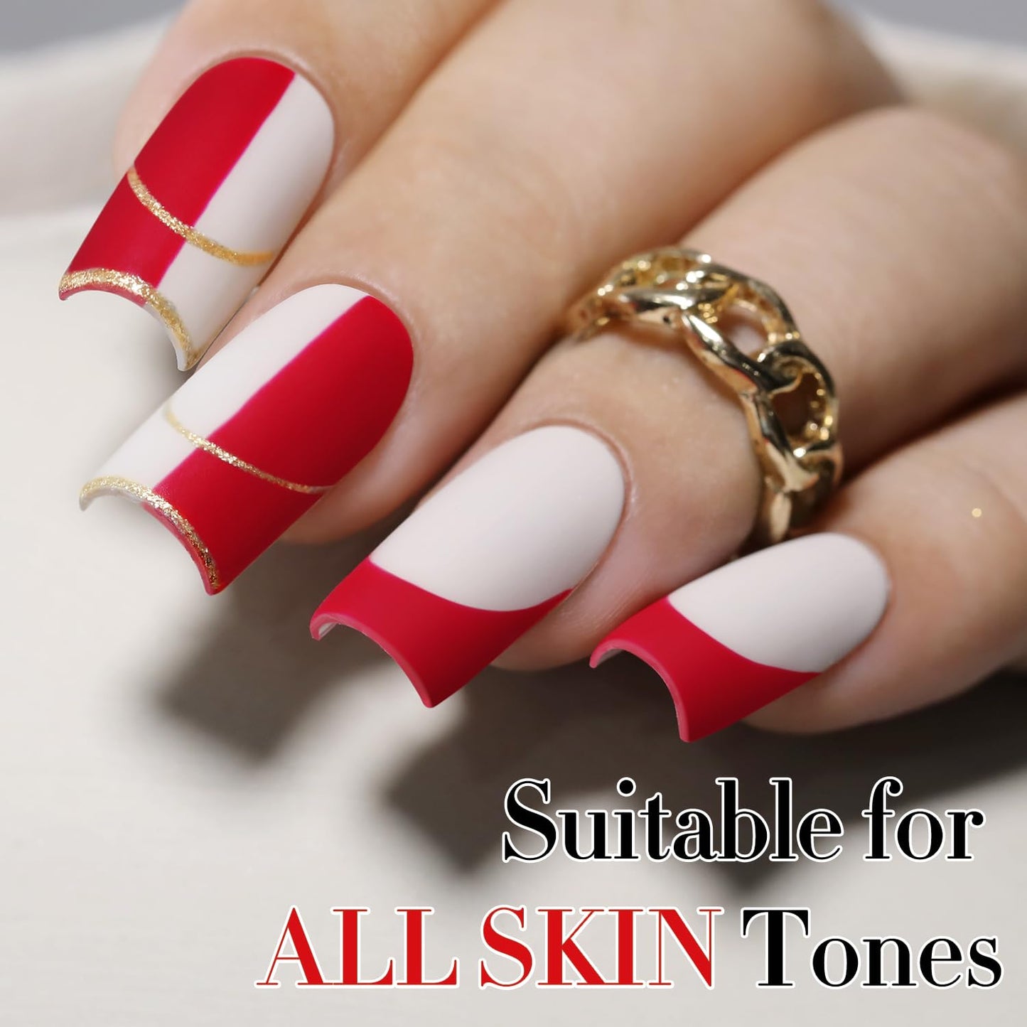 Double Rhythm 15ML Gel Nail Polish Pure Sheer Same Color Same Bottle Soak Off Gel Polish Art Manicure Salon DIY at Home for Women (Red Coral-A1451)