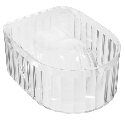 Nail Soaking Bowl: Acrylic Manicure Tray for Softening Cuticles & Removing, Stylish Design for Home Salon Use for Home Nail Salon Supplies Polishing Remover Treatment