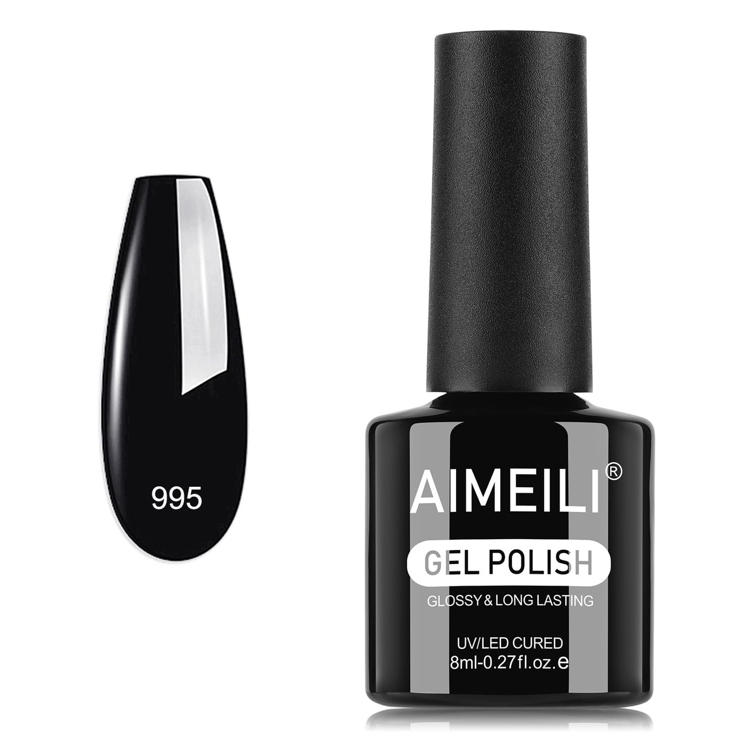 AIMEILI Gel Nail Polish, Hema Free, Cruelty Free, Vegan, Soak Off U V LED Nail Art for Women Girls Manicure Salon DIY Home - 995 8ml