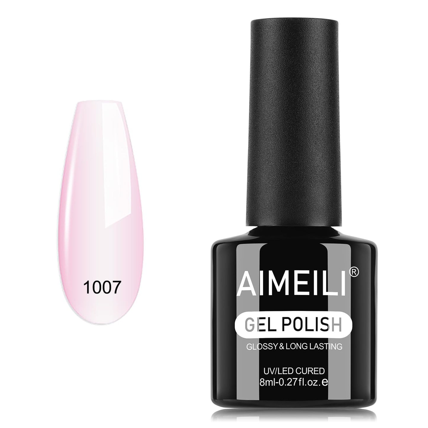 AIMEILI Gel Nail Polish, Hema Free, Cruelty Free, Vegan, Soak Off U V LED Nail Art for Women Girls Manicure Salon DIY Home - 1007 8ml